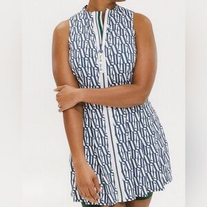 Fore All Erin Dress Indigo/White Fa Pattern M